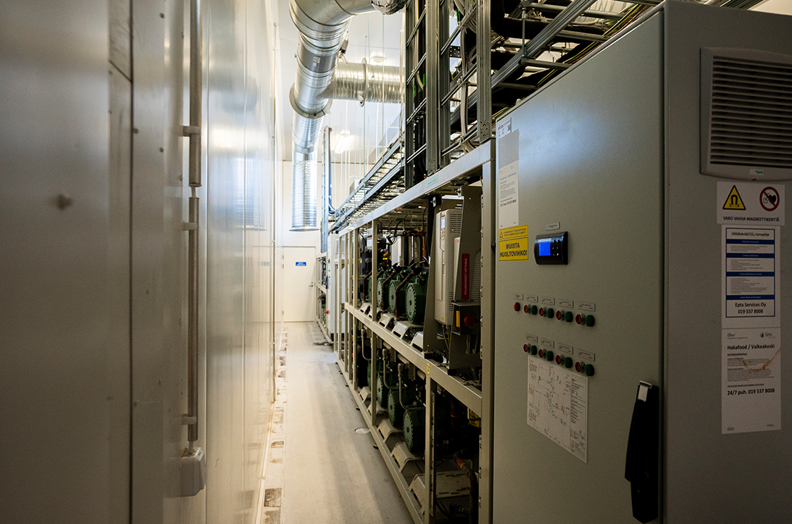 Hakafood Finland production refrigeration systems - racks